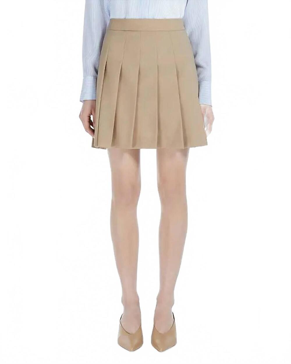 NEW MAXMARA angel pleated skirt in colonial